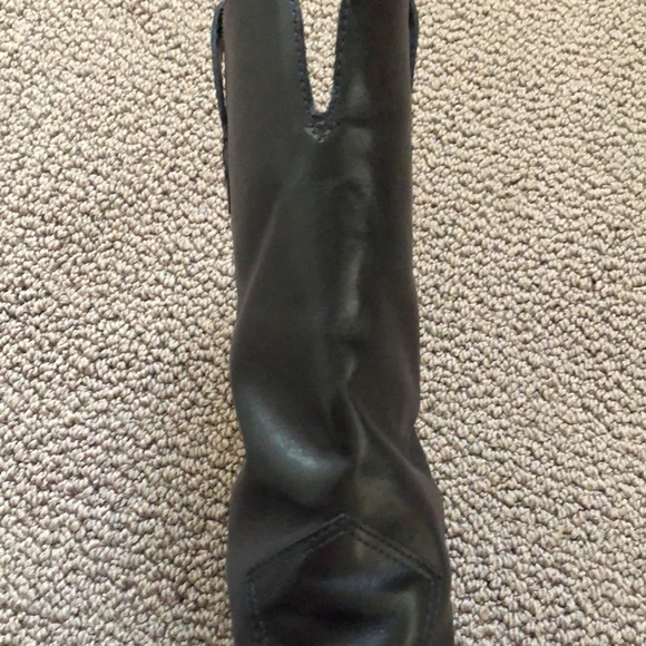 KORS MICHAEL KORS LEATHER WESTERN COWBOY BOOTS - Picture 5 of 9